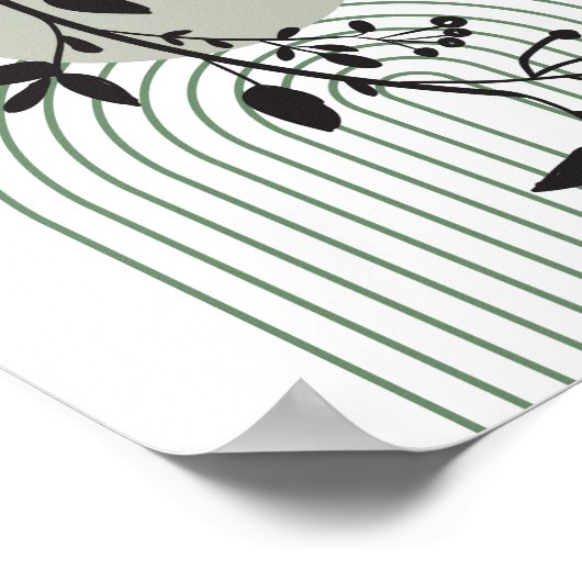 bloemminimalisme poster (Hoek)