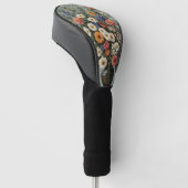 Bloemmix in een vaas golfheadcover (Schuin)
