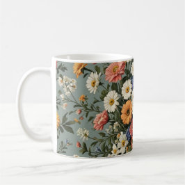 Bloemmix in een vaas koffiemok