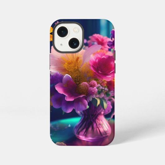 Bloemmix vaas 1 iPhone hoesje (Achterkant)
