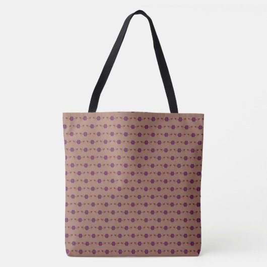 Bloemmocha mousse tote bag (Voorkant)