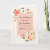 Bloemmoeder in de wet Felicitaties Afstuderen Kaart (Voorkant)