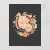 Bloemmoeder Zwangere Baby, verloskundige Briefkaart (Voorkant)