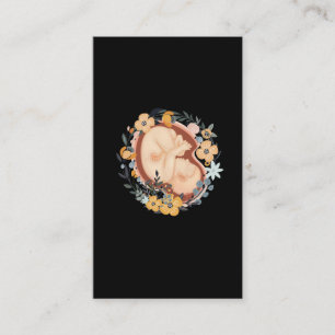 Bloemmoeder Zwangere Baby, verloskundige Visitekaartje