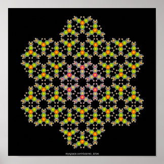 Bloemmolecule Poster