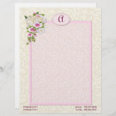 Bloemmonogram - Aanpassen Briefhoofd (Voorkant / Achterkant)