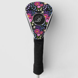 BloemMonogram Bouquet Black Golfheadcover