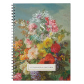  bloemmonogram gepersonaliseerd Notitieboek (Voorkant)