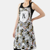 Bloemmonogram hommel schort (Insitu)