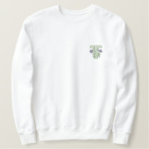 Bloemmonogram Initiaal T
