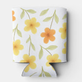 Bloemmonogram koeler met Sinaasappel | gele bloem (Achterkant)