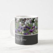 BloemMonogram met bloemen lente gevoelens! Koffiemok (Voorkant links)