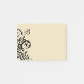 Bloemmonogram Post Notes (Voorkant)