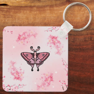 Bloemmot, Zachte Sakura-fantasie Sleutelhanger