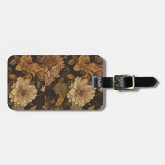  bloemmotief (10) bagagelabel (Voorkant horizontaal)