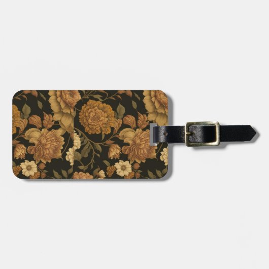  bloemmotief (11) bagagelabel (Voorkant horizontaal)