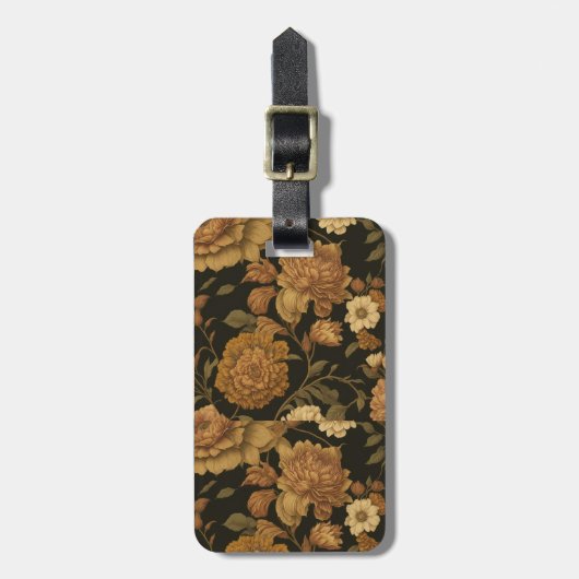 bloemmotief (11) bagagelabel (Voorkant verticaal)