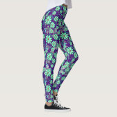 Bloemmotief 17.b Paarse BG Leggings (Rechts)
