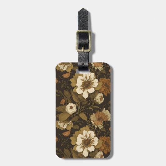  bloemmotief (1) bagagelabel (Voorkant verticaal)
