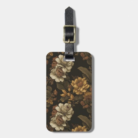  bloemmotief (2) bagagelabel (Voorkant verticaal)