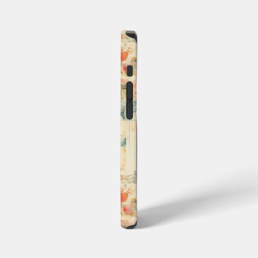 bloemmotief (2) iPhone hoesje (Linkerkant)