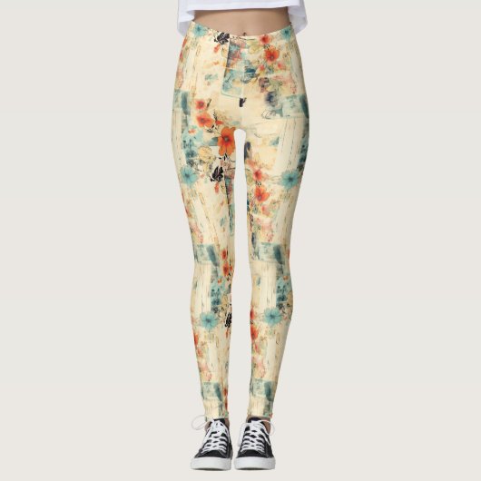  bloemmotief (2) leggings (Voorkant)