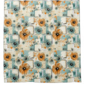  bloemmotief (3) douchegordijn (Voorkant)