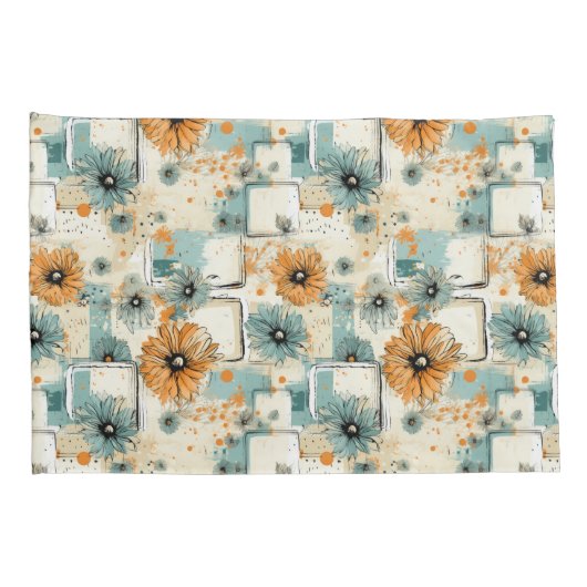  bloemmotief (3) kussensloop (Achterkant-Rechts)