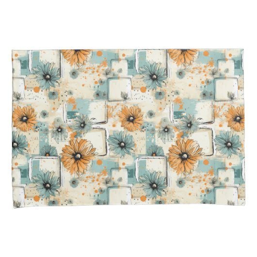  bloemmotief (3) kussensloop (Voorkant-Rechts)