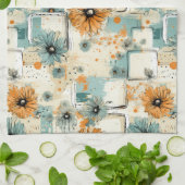  bloemmotief (3) theedoek (Gevouwen)