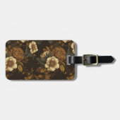  bloemmotief (4) bagagelabel (Voorkant horizontaal)