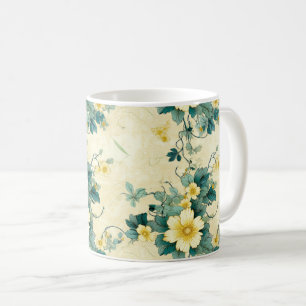 bloemmotief (4) koffiemok