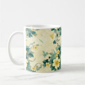 bloemmotief (4) koffiemok (Links)
