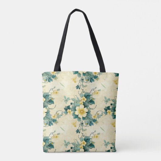  bloemmotief (4) tote bag (Achterkant)