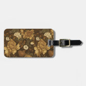 bloemmotief (6) bagagelabel (Voorkant horizontaal)