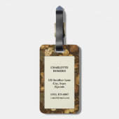  bloemmotief (6) bagagelabel (Achterkant verticaal)