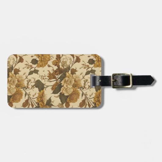  bloemmotief (8) bagagelabel (Voorkant horizontaal)