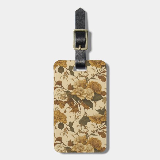  bloemmotief (8) bagagelabel (Voorkant verticaal)