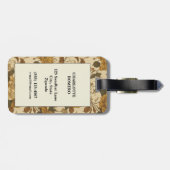 bloemmotief (8) bagagelabel (Achterkant horizontaal)