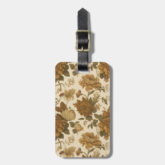  bloemmotief (9) bagagelabel (Voorkant verticaal)