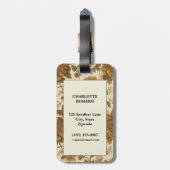  bloemmotief (9) bagagelabel (Achterkant verticaal)