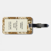  bloemmotief (9) bagagelabel (Achterkant horizontaal)