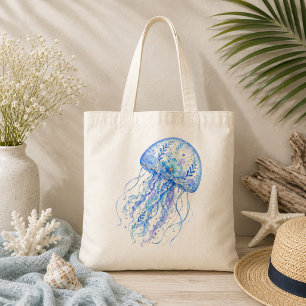 Bloemmotief Aardewerk Kunst Kwallen Tote Bag