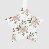 Bloemmotief - Acrylaatornament Ornament (achterkant)