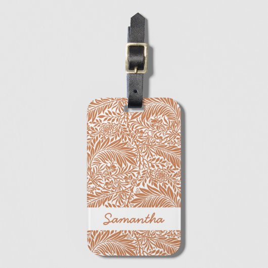 bloemmotief Art Nouveau William Morris Bagagelabel (Voorkant (verticaal))