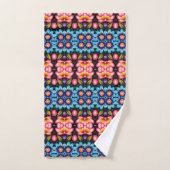 bloemmotief bad handdoek (Handdoek)