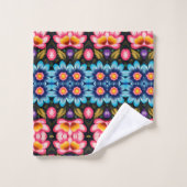 bloemmotief bad handdoek (Wasdoekje)