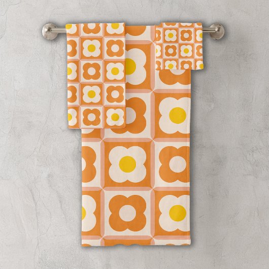 Bloemmotief Bad Handdoek