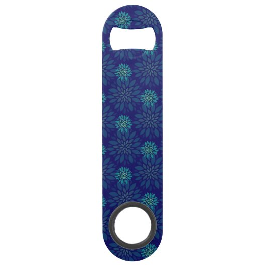 Bloemmotief Bar Sleutel Speed Flessenopener (Voorkant)