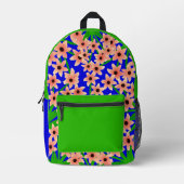 bloemmotief bedrukte rugzak (Voorkant)